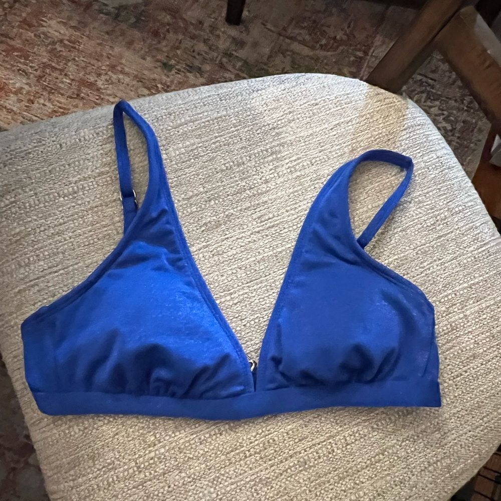 Xhilaration Target brand size L blue sparkle bikini top
